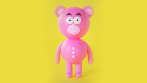 Blender 3D: Create an Adorable Cartoon Bear Character (Beginner-Friendly)