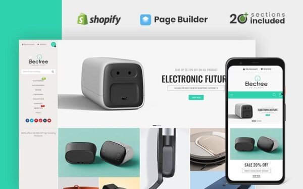 Electree Unique Electronics Store Shopify Theme