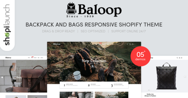 Baloop - Backpack and Bags Responsive Shopify Theme