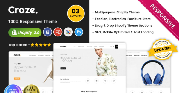 Craze - The Multishop Responsive Premium Shopify Theme