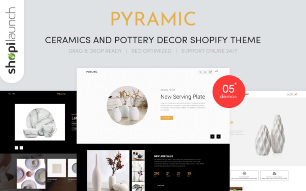 Pyramic - Ceramics & Pottery Decor Shopify Theme