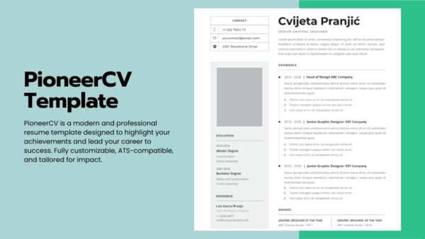 PioneerCV Template