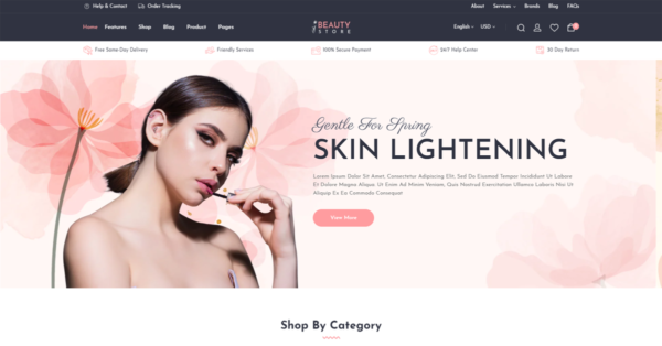 Infinit Skin Beauty Shopify Store Themes